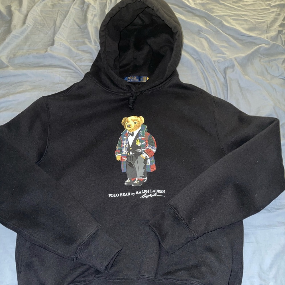 Authentic designer Ralph Lauren Bear hoodie